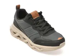 Pantofi sport SKECHERS negri, 406145L, din material textil imagine