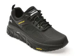 Pantofi sport SKECHERS negri, ARCH FIT ROAD WALKER, din piele naturala imagine