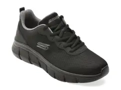 Pantofi sport SKECHERS negri, BOBS B FLEX, din material textil imagine