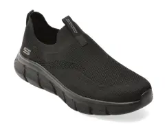 Pantofi sport SKECHERS negri, BOBS B FLEX, din material textil imagine