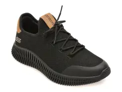 Pantofi sport SKECHERS negri, BOBS GEO, din material textil imagine