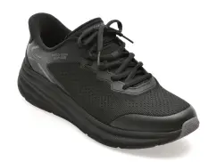 Pantofi sport SKECHERS negri, BOBS SKILLZ, din material textil imagine