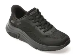 Pantofi sport SKECHERS negri, BOBS SPARROW FLEX, din material textil imagine