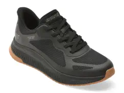 Pantofi sport SKECHERS negri, BOBS SQUAD 4, din material textil imagine