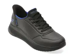 Pantofi sport SKECHERS negri, BOBS SQUAD 4, din piele ecologica imagine