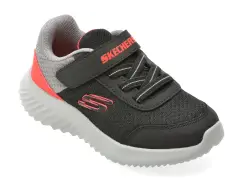 Pantofi sport SKECHERS negri, BOUNDER, din material textil imagine