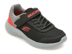 Pantofi sport SKECHERS negri, BOUNDER, din material textil imagine
