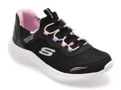 Pantofi sport SKECHERS negri, BOUNDER, din material textil imagine