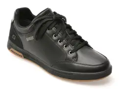 Pantofi sport SKECHERS negri, CAVELL, din piele ecologica imagine