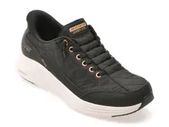 Pantofi sport SKECHERS negri, CONTOUR FOAM, din material textil imagine