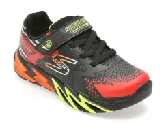 Pantofi sport SKECHERS negri, FLEX-GLOW BOLT, din material textil imagine