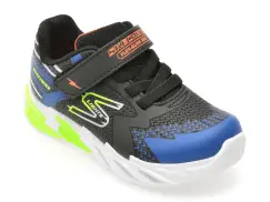 Pantofi sport SKECHERS negri, FLEX-GLOW BOLT, din material textil imagine
