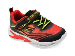 Pantofi sport SKECHERS negri, FLEX-GLOW ULTRA, din material textil imagine