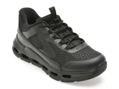 Pantofi sport SKECHERS negri, GLIDE-STEP +, din material textil imagine