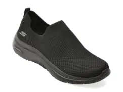 Pantofi sport SKECHERS negri, GO WALK ARCH FIT 2.0, din material textil imagine
