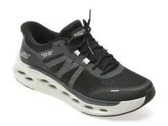 Pantofi sport SKECHERS negri, MAX CUSHIONING GLIDE-STEP, din material textil imagine