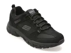 Pantofi sport SKECHERS negri, OAK CANYON, din material textil si piele naturala imagine