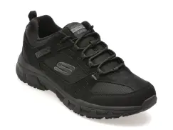 Pantofi sport SKECHERS negri, OAK CANYON, din material textil si piele naturala imagine