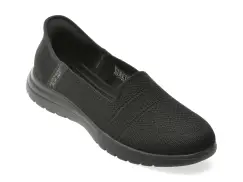 Pantofi sport SKECHERS negri, ON-THE-GO FLEX, din material textil imagine