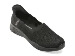 Pantofi sport SKECHERS negri, SEAGER, din material textil imagine