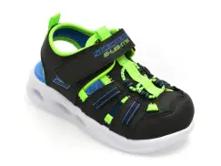 Pantofi sport SKECHERS negri, SOLA GLOW SANDAL, din piele ecologica imagine