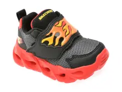Pantofi sport SKECHERS negri, THERMO-FLASH, din material textil imagine