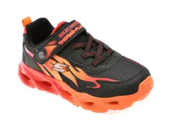 Pantofi sport SKECHERS negri, THERMO-FLASH, din material textil imagine