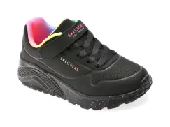 Pantofi sport SKECHERS negri, UNO LITE, din piele ecologica imagine