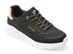 Pantofi sport SKECHERS negri, UNO LITE, din piele ecologica imagine