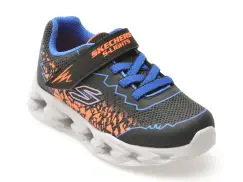 Pantofi sport SKECHERS negri, VORTEX 2.0, din piele ecologica imagine