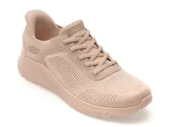 Pantofi sport SKECHERS nude, 117497, din material textil imagine