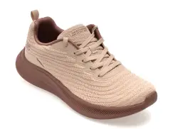 Pantofi sport SKECHERS nude, 117731, din material textil imagine