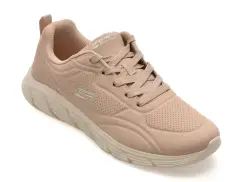 Pantofi sport SKECHERS nude, BOBS B FLEX LO, din piele ecologica imagine