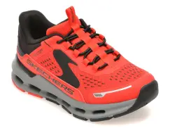 Pantofi sport SKECHERS rosii, GLIDE-STEP PLUS, din material textil imagine