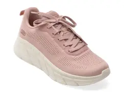 Pantofi sport SKECHERS roz, BOBS B FLEX HI, din material textil imagine