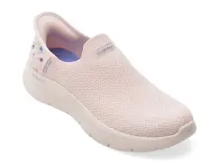 Pantofi sport SKECHERS roz, GO WALK FLEX, din material textil imagine