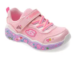 Pantofi sport SKECHERS roz, PLAY SCENE, din material textil imagine