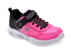 Pantofi sport SKECHERS roz, SOLA GLOW, din piele ecologica imagine