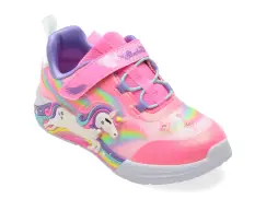 Pantofi sport SKECHERS roz, UNICORN CHASER, din material textil imagine