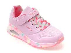 Pantofi sport SKECHERS roz, UNO GEN1, din piele ecologica imagine