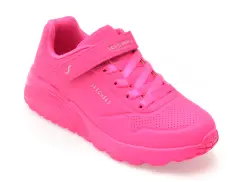 Pantofi sport SKECHERS roz, UNO LITE , din piele ecologica imagine