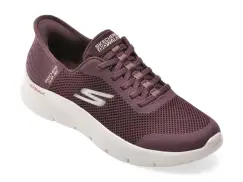 Pantofi sport SKECHERS visinii, GO WALK FLEX, din material textil imagine