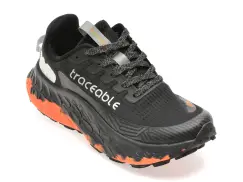 Pantofi sport TRACEABLE negri, 6655, din material textil imagine