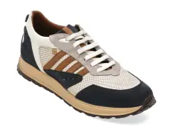 Pantofi sport ZINGALI RICH albi, 49424, din piele naturala imagine
