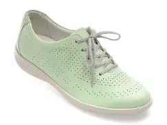 Pantofi SUAVE verzi, 6603, din piele naturala imagine