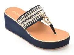 Papuci ALDO albastri, 13964500, din material textil imagine
