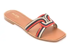 Papuci ALDO albi, 13966816, din piele naturala imagine