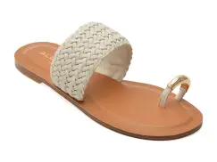 Papuci ALDO albi, BEACHWALK 121, din piele ecologica imagine