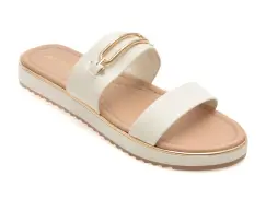 Papuci ALDO albi, LAGOON 100, din piele ecologica imagine