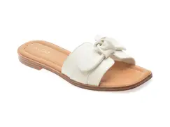 Papuci ALDO albi, LAVINIA 100, din piele naturala imagine